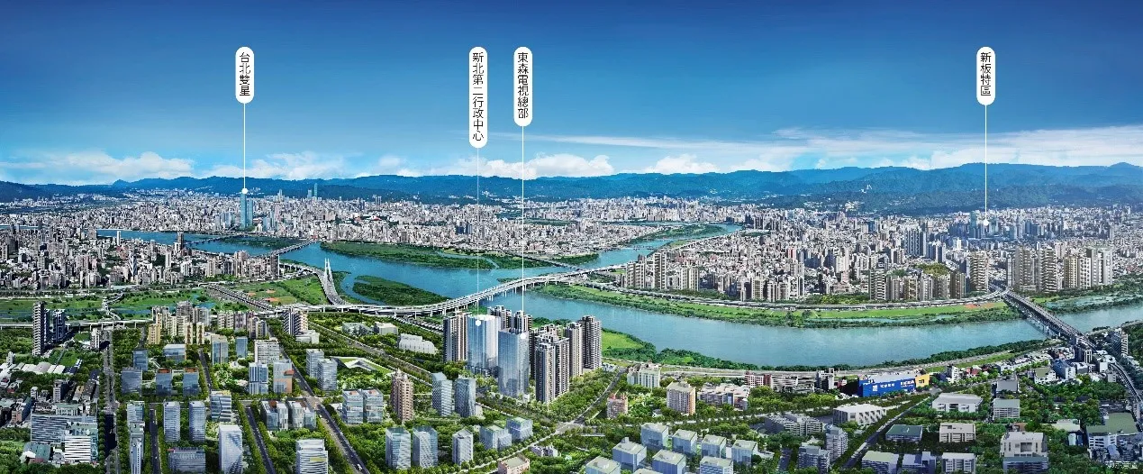 都廳大院推出雙北稀有水岸景觀小坪數房型。